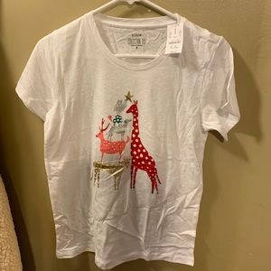 Animal Christmas T Shirt NWT